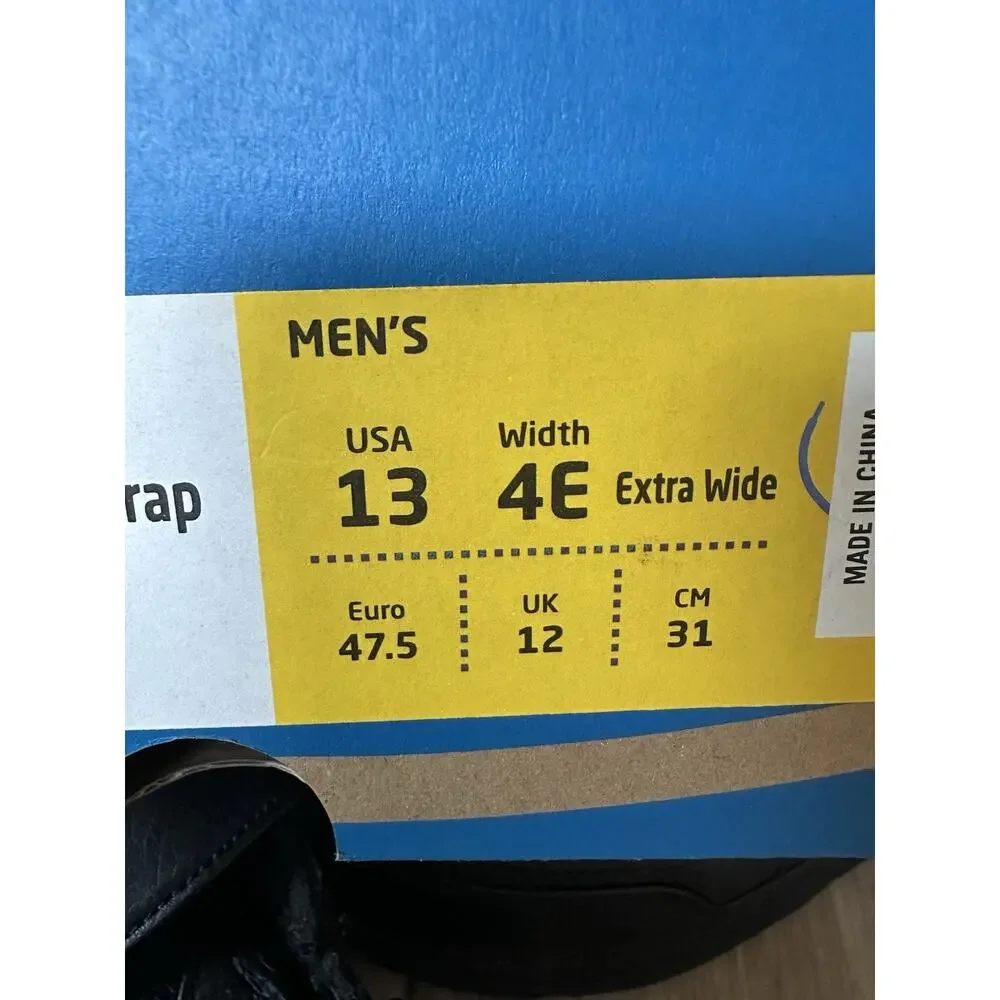 Brooks Addiction Walker V-Strap Black Sneaker size 13 4E Mens, Extra Wide